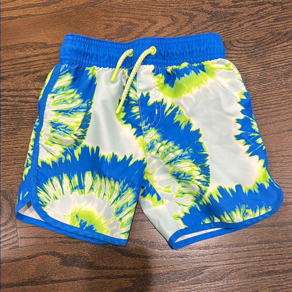 Tie dye swim trunks
